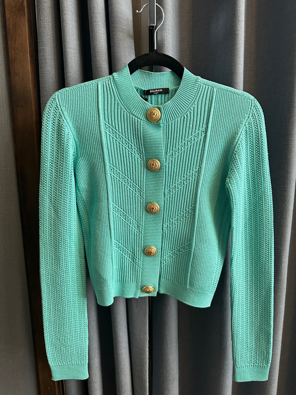 Balmain Mint Cardigan