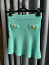 Balmain Mint Skirt