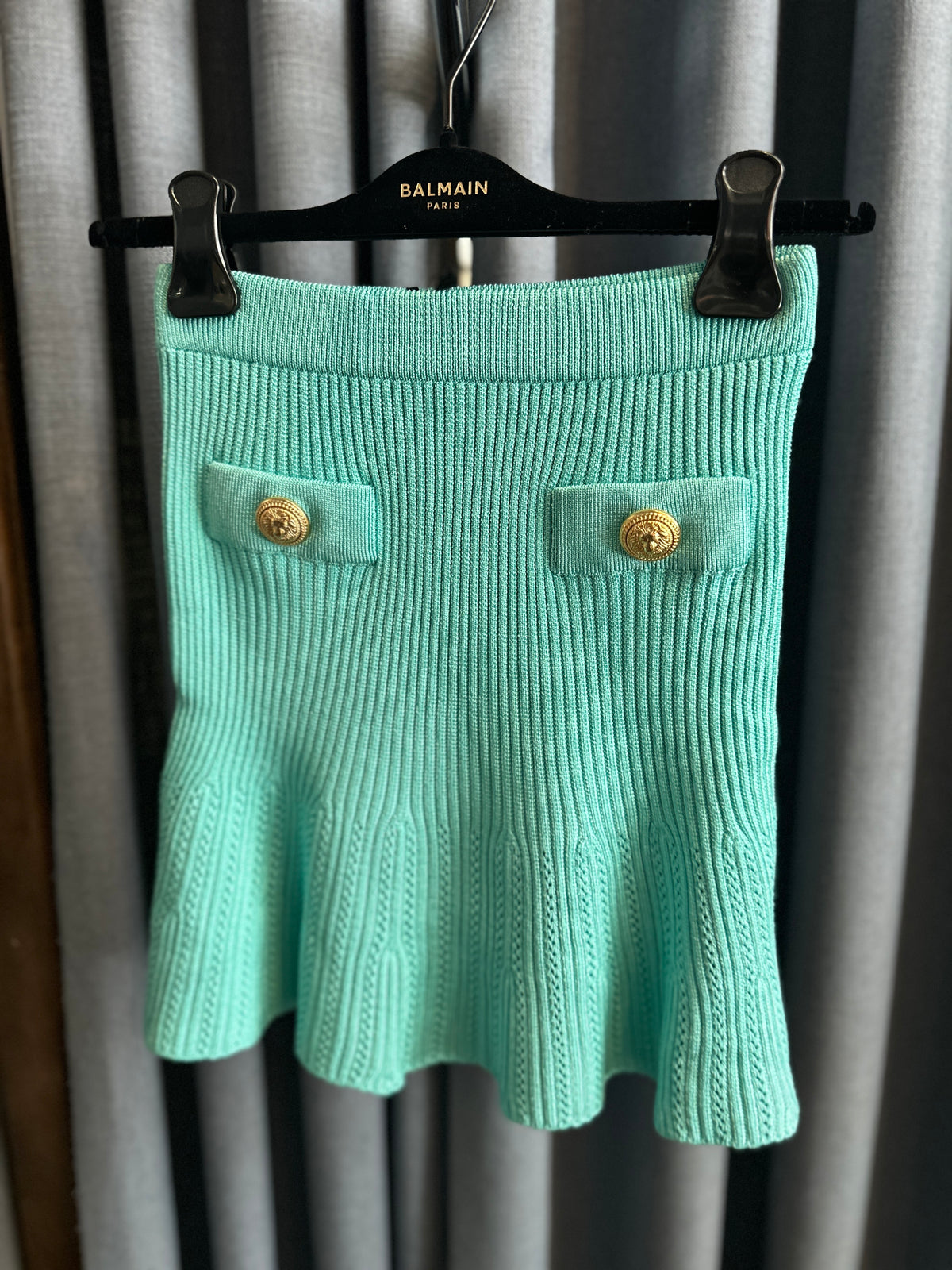 Balmain Mint Skirt