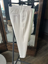 Balmain White Jacquard Pant