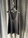 Saint Laurent Crepe Satin Camisole Color BLK SIZE 42