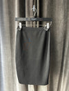 Saint Laurent Pencil Skirt Viscose Knit Color BLK Size L