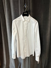 VALENTINO LONG SLEEVE COTTON SHIRT W/ BLACK UNTITLED STUDS ON COLLAR
