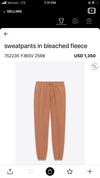 Saint Laurent Sweatpant in bleached Fleece
