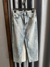 Rag &amp; Bone Clara Midi Denim Skirt