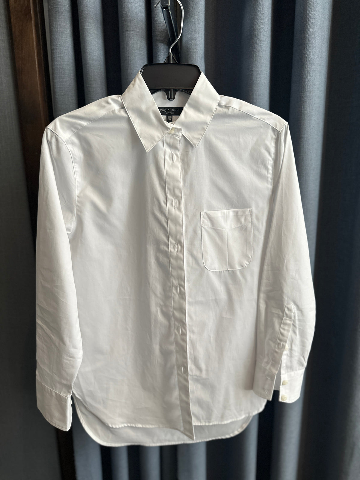 Rag &amp; Bone White Maxine Button Down Shirt