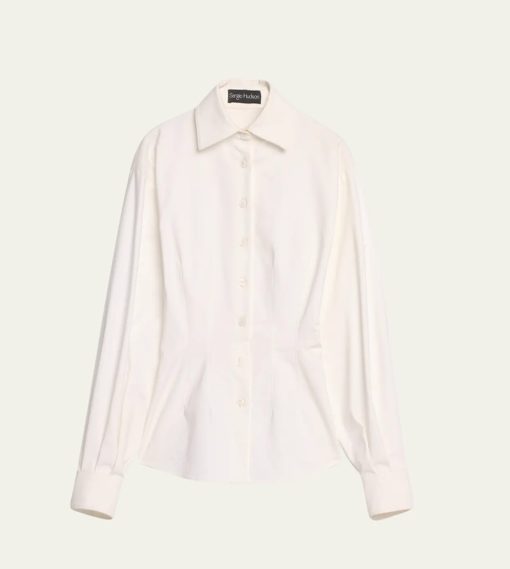 SERGIO HUDSON Drop Shoulder Fitted Shirt