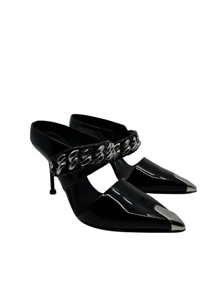 Alexander McQueen Punk Embellished Patent-leather Pumps